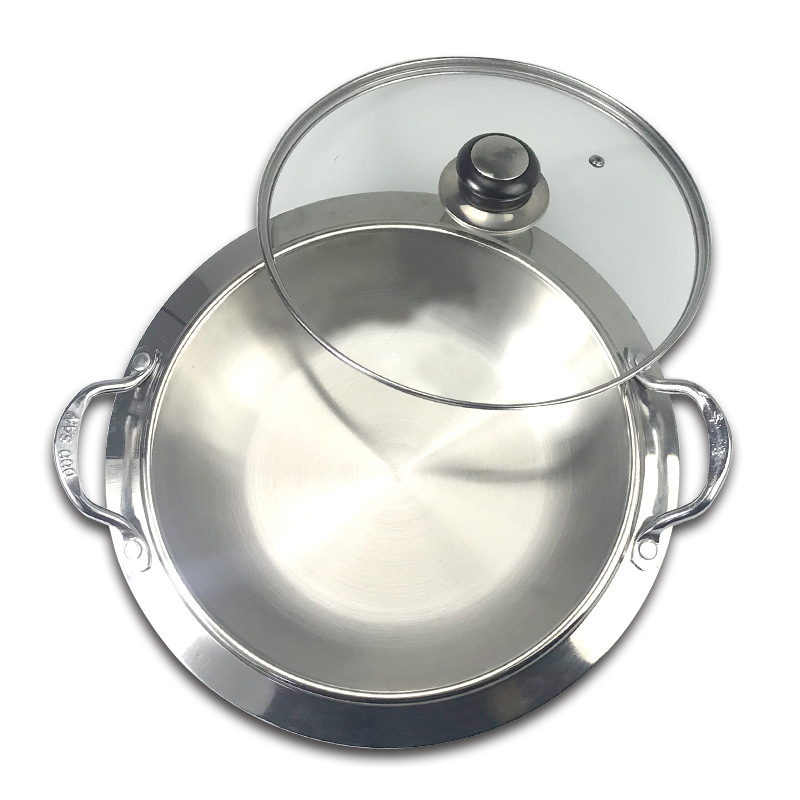 Nồi lẩu inox Hàn Quốc 3 lớp dùng các món Hàn Nhật OEM NL03