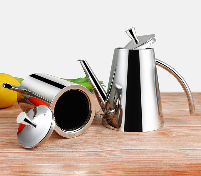 Bình đựng dầu inox 304 nắp hình nón Huinuo HN304YH02.