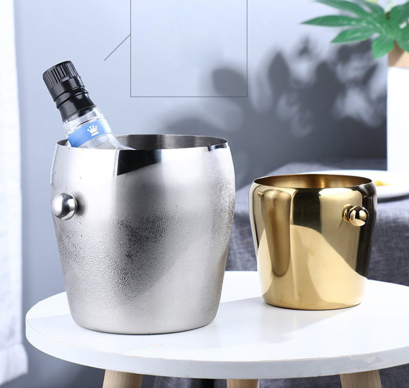 Xô đá inox 304 mạ vàng ướp rượu bia Millai ML5437