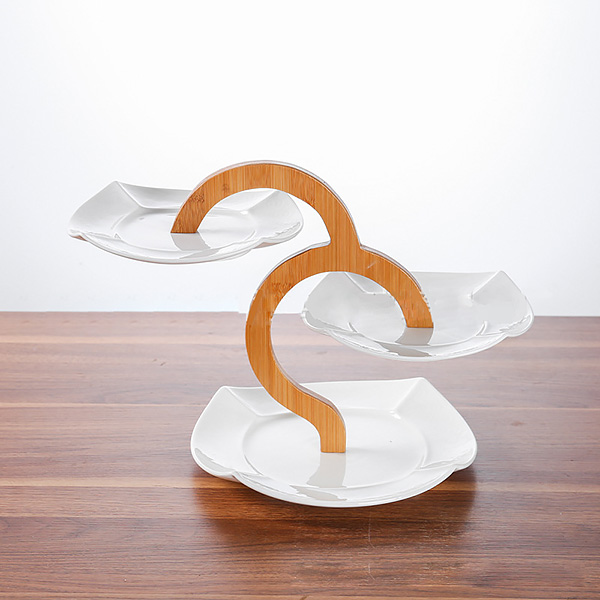 Kệ đựng trái cây bánh kẹo gốm sứ Hong HM006.