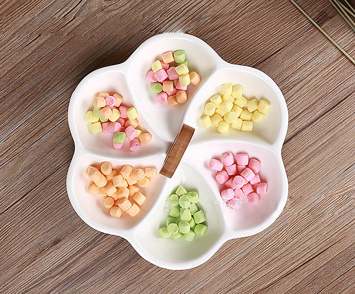 Khay đựng bánh kẹo trái cây gốm sứ Kens K002240.