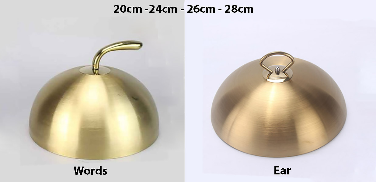 Nắp đậy thức ăn inox mạ vàng Feng QXG20