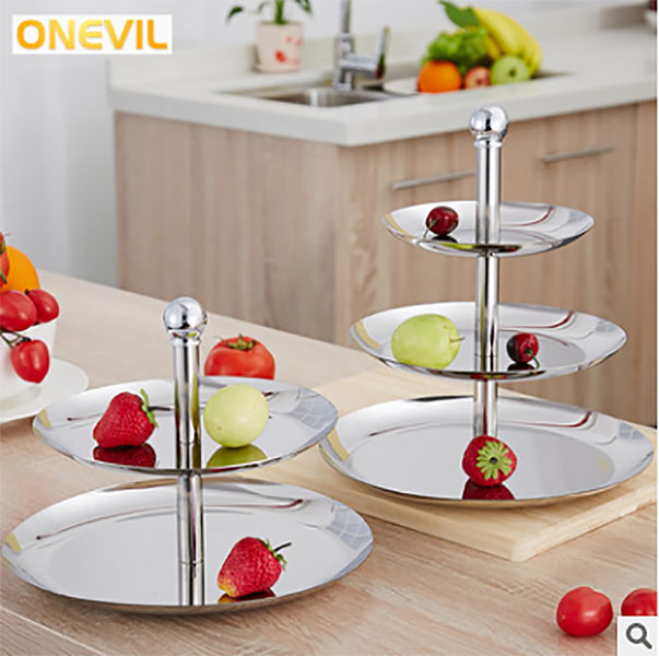 Khay inox đựng trưng bày bánh kẹo Onevil D14023