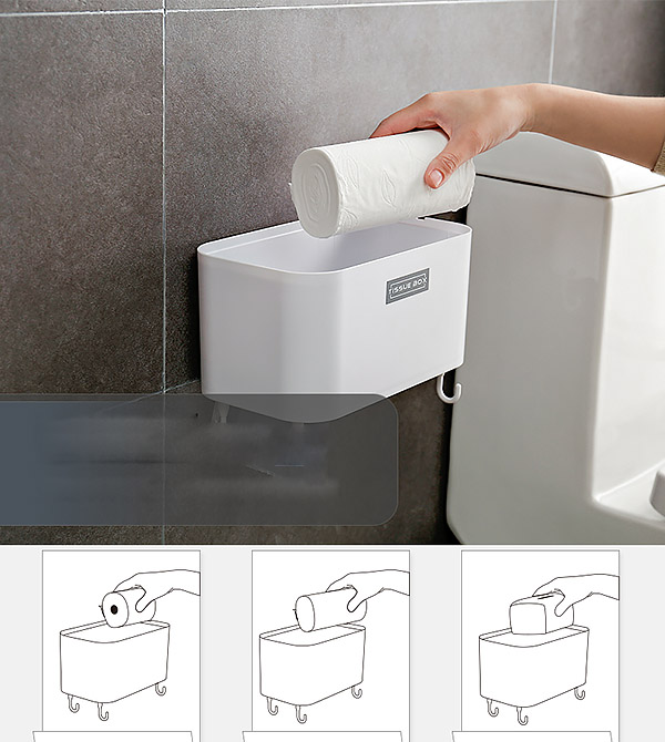 Kệ hộp đựng khăn giấy phòng tắm Fxiaoya F5760.