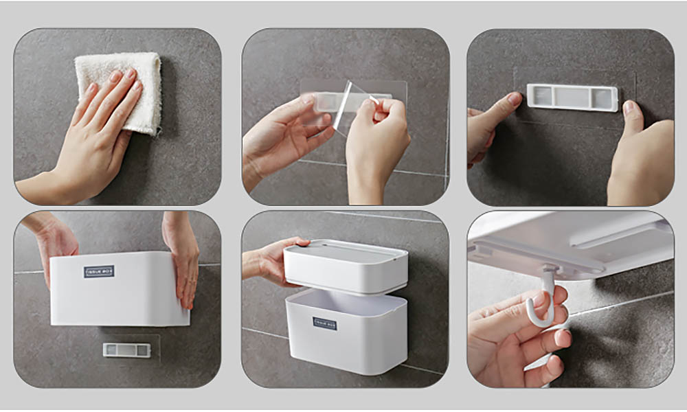 Kệ hộp đựng khăn giấy phòng tắm Fxiaoya F5760.