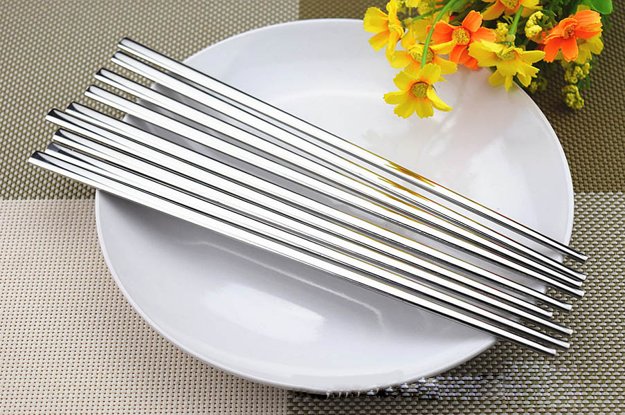 Đũa ăn inox 304 loại dẹp MTZJ MT005.