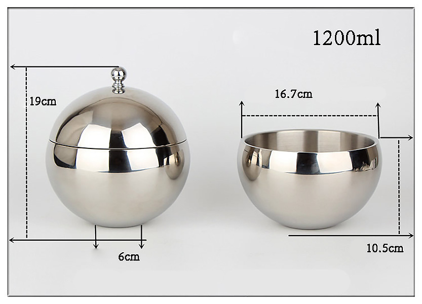Thố đựng thức ăn inox có nắp Millai ML003.