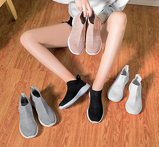 Giày bata sneaker nữ phối thun cổ chân êm ái 1991