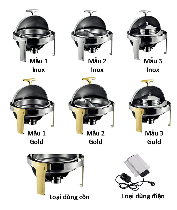 Nồi hâm nóng thức ăn buffet nắp đậy Yalin YL003