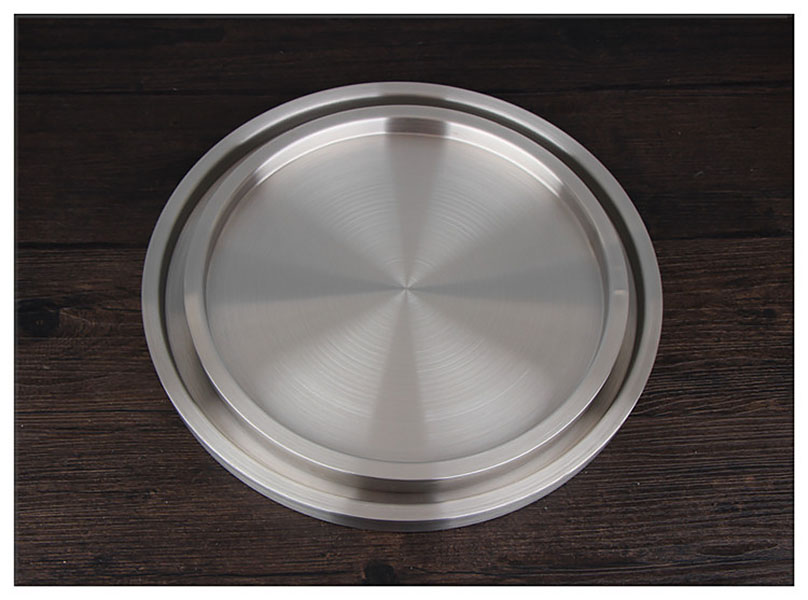 Khay inox dĩa inox 2 lớp cách nhiệt cao cấp Millai ML3709