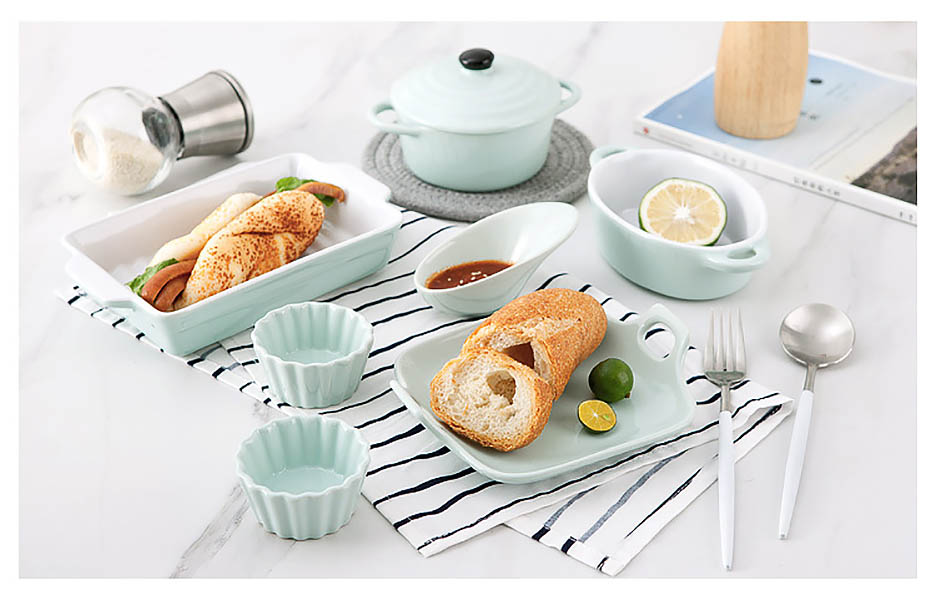 Khay dĩa thố sứ ceramic đựng thức ăn Ximi XM012.
