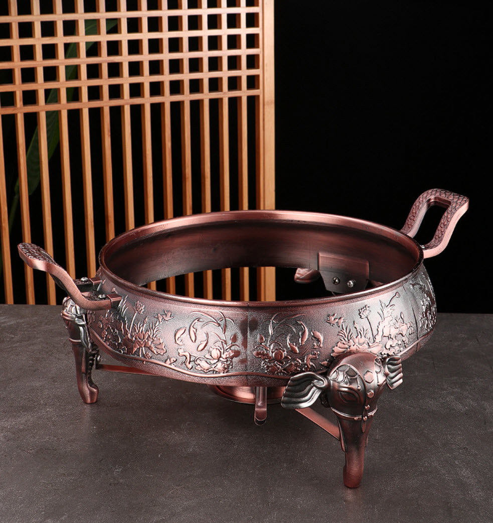 Nồi lẩu cổ điển vintage 26cm dùng cồn dành cho 4-6 người Zetai SD2123