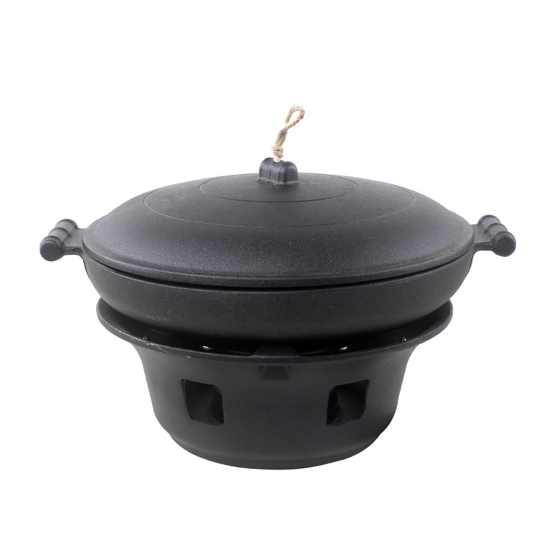 Bộ chảo kèm bếp cồn ăn lẩu khô, món lagu, tháp sườn cay, hải sản QD3210