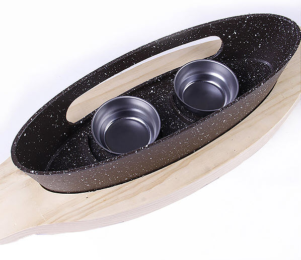 Chảo hấp cá kèm bếp cồn ăn các món lagu,xào hấp ZD0803