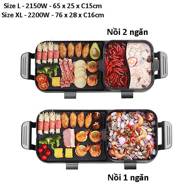 Vỉ nướng điện lẩu điện chống dính Cooking PY008