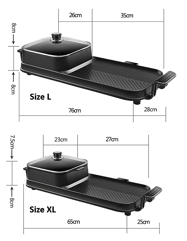 Vỉ nướng điện lẩu điện chống dính Cooking PY008