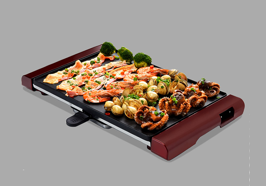 Vỉ nướng điện hợp kim nhôm phủ vân đá Cooking PY38