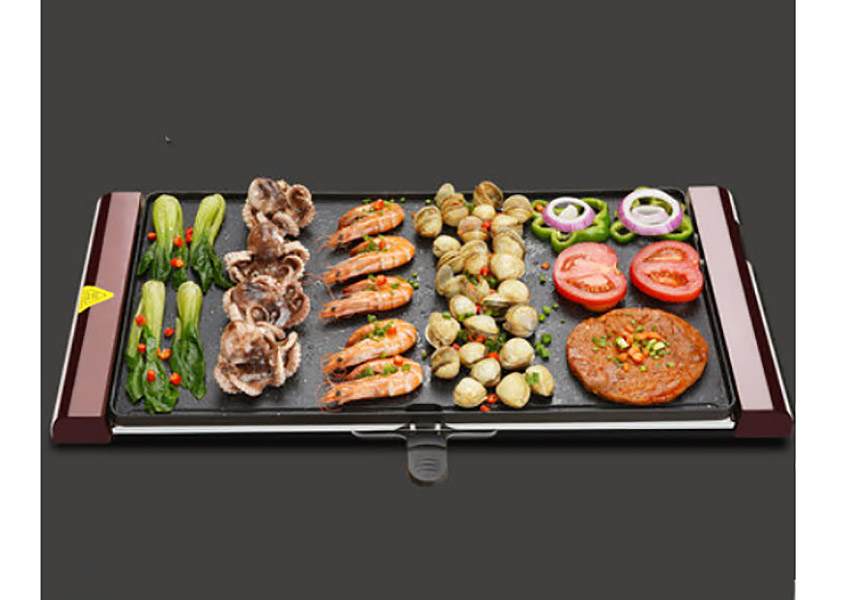 Vỉ nướng điện hợp kim nhôm phủ vân đá Cooking PY38
