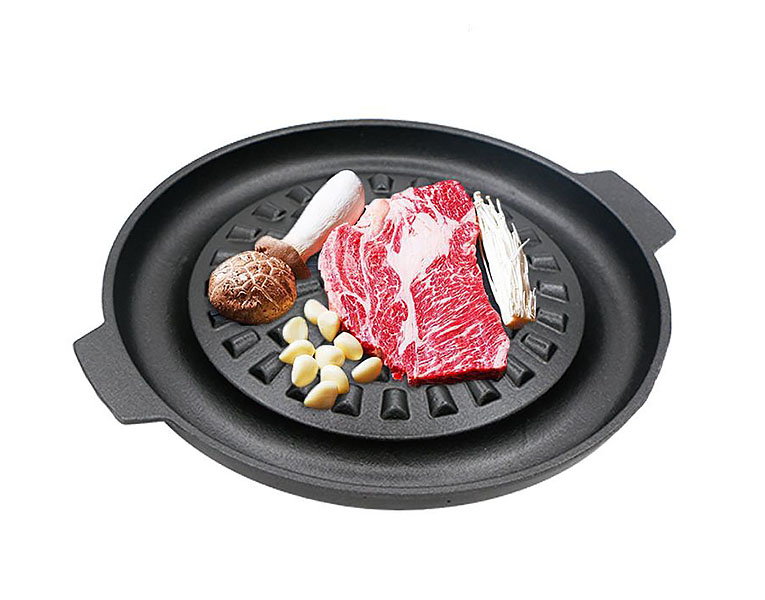 Chảo gang nướng thịt nướng BBQ phủ chống dính OEM SL2193