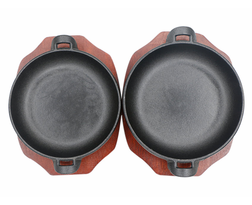 Chảo gang đựng tháp sườn cay, cơm chiên, cà ri, lagu size 20-22cm OEM SL2036