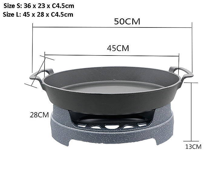 Khay hấp cá giữ nóng thức ăn buffet kèm bếp cồn SL36