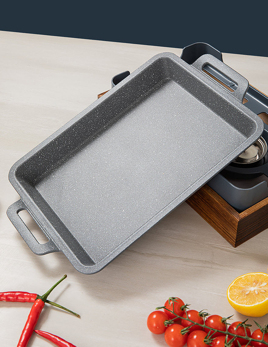 Khay hấp cá kèm bếp cồn hâm nóng hải sản các món ăn buffet SL66157