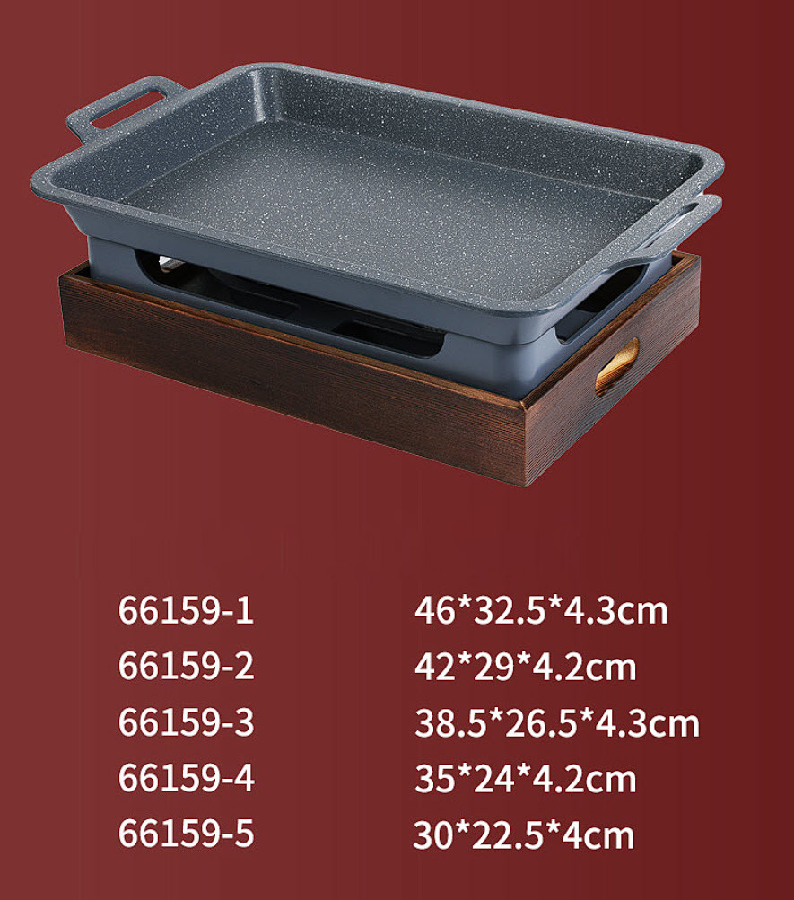 Khay hấp cá kèm bếp cồn hâm nóng hải sản các món ăn buffet SL66157