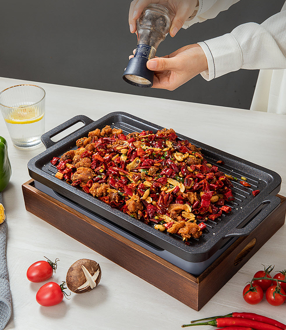 Bếp nướng cồn bộ vỉ nướng kèm bếp cồn bếp nướng thịt hải sản SL66160