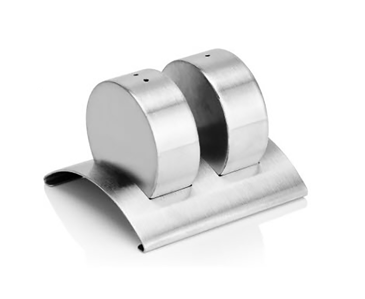 Bộ hũ đựng gia vị inox 304 2 ngăn Taishan JY005Z.