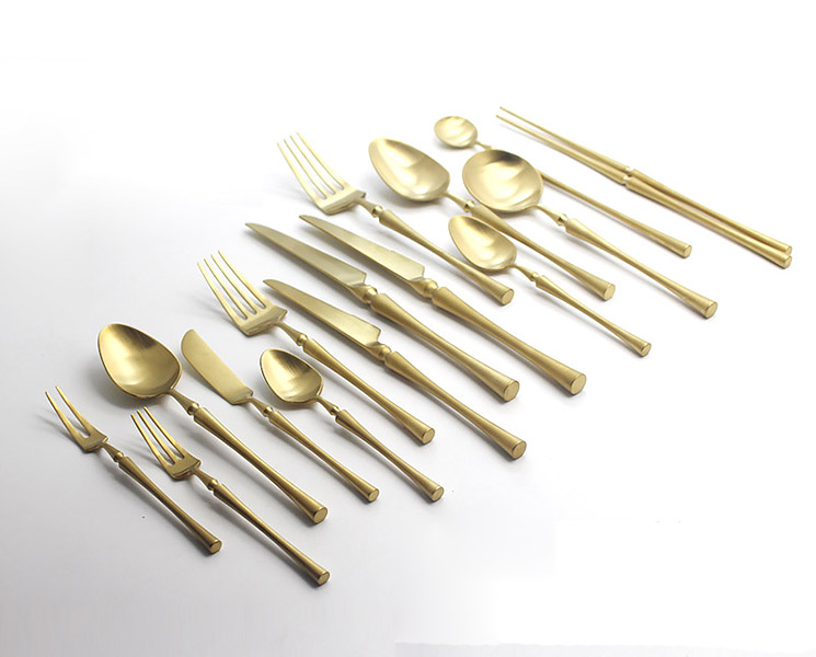 Bộ dao muỗng nĩa inox 304 mạ vàng GH S2.