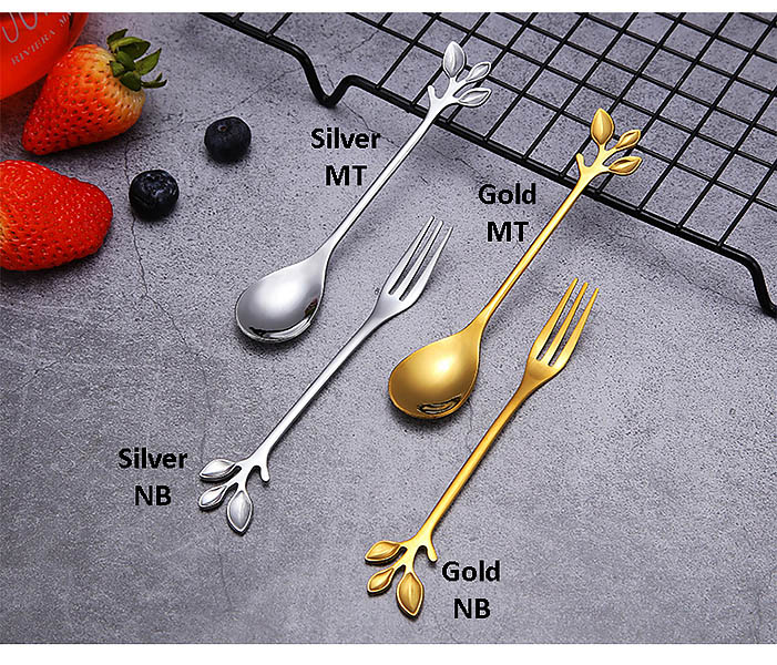 Bộ muỗng trà nĩa bánh inox Bairunda MN01.