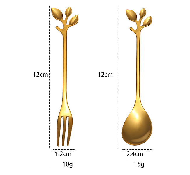 Bộ muỗng trà nĩa bánh inox Bairunda MN01.