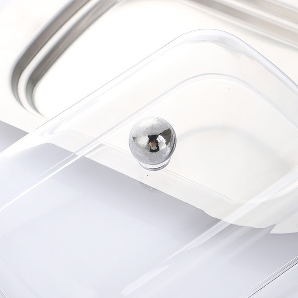 Khay inox kèm nắp trưng bày thức ăn Juyouhuipin JY009Z02