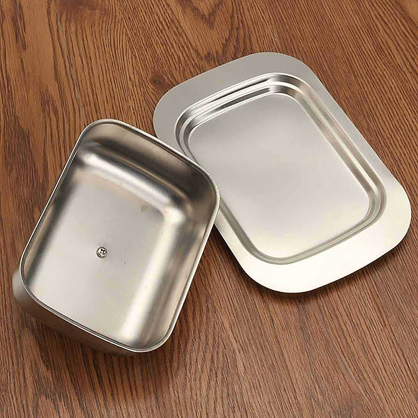 Khay inox kèm nắp inox bảo quản thực phẩm Juyouhuipin JY009Z01