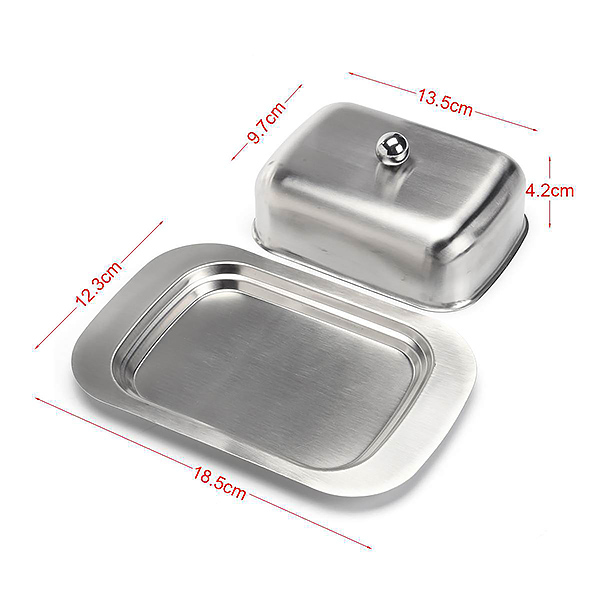 Khay inox kèm nắp inox bảo quản thực phẩm Juyouhuipin JY009Z01