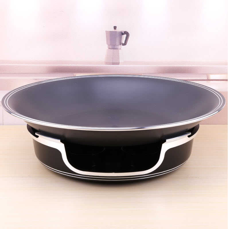 Bộ chảo kèm bếp cồn hâm nóng thức ăn để bàn size 23-48cm OG8771