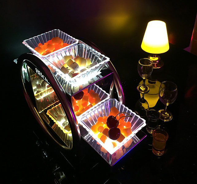 Khay đựng trái cây bánh kẹo đèn led trắng Sumi SM003