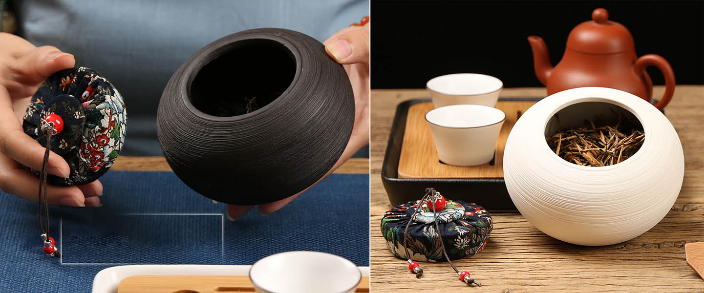 Hũ đựng trà đạo Ceramic Yutang LWCG600.