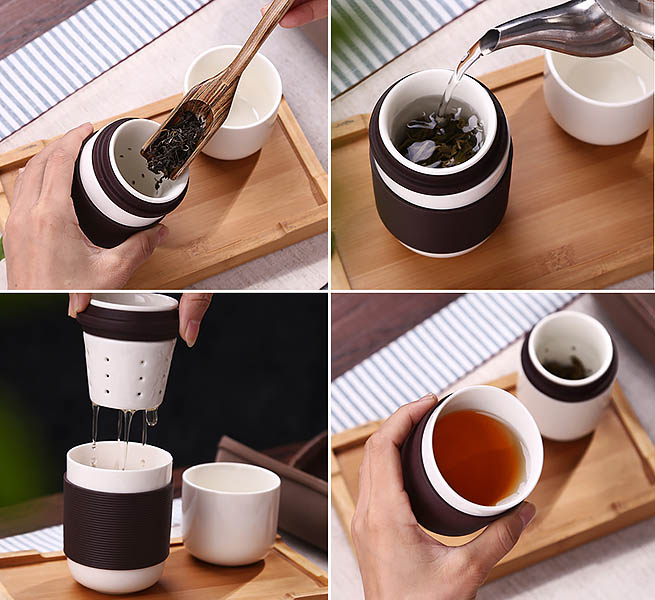 Bình ủ trà bằng sứ 200ml Light One GYBL147.