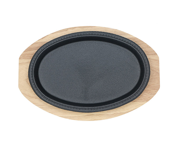 Chảo gang oval đế gỗ Shenzhen SL2082.