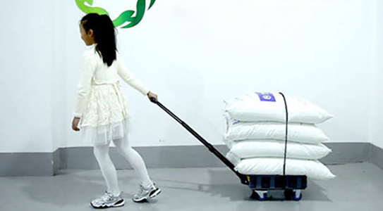Xe kéo hàng hình hộp vuông có nắp đậy  LeHui TC07