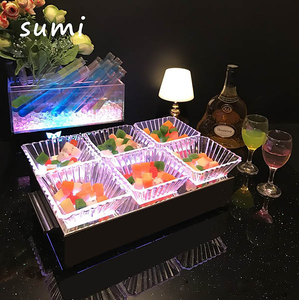 Khay đựng trái cây bánh kẹo đèn led Sumi SM001