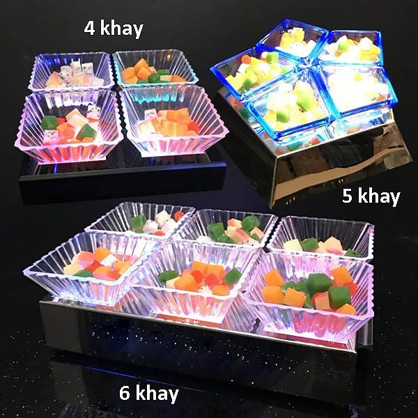 Khay đựng trái cây bánh kẹo đèn led Sumi SM001