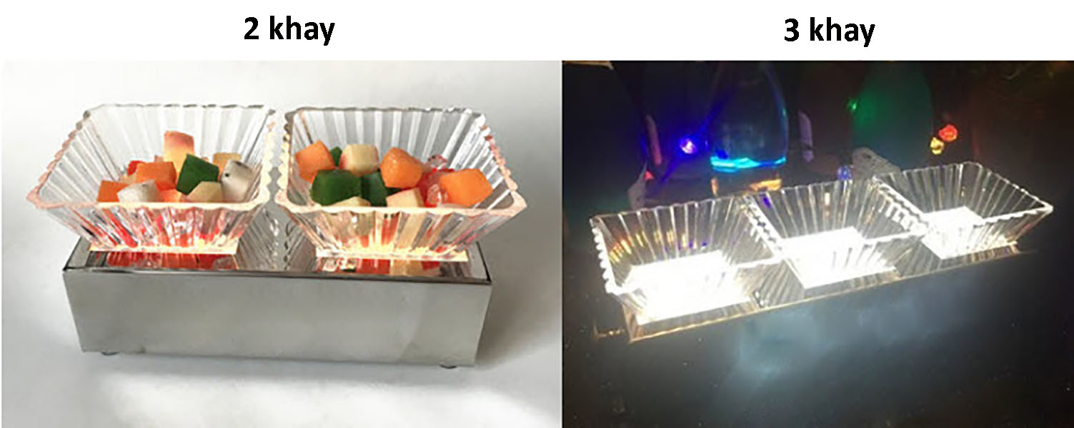 Khay đựng trái cây bánh kẹo đèn led Sumi SM001
