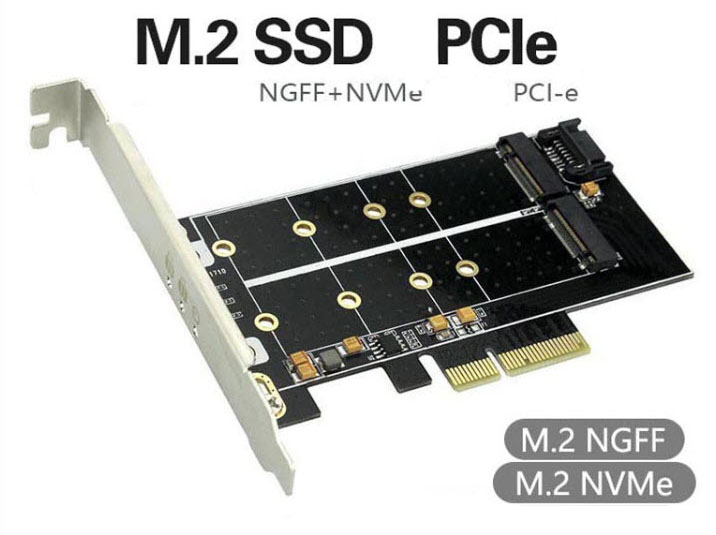 Card gắn ổ SSD M2 sang chuẩn PCI Shule CNP02