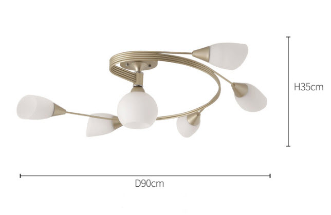 Đèn trần lốc xoáy Yixi YX9036.