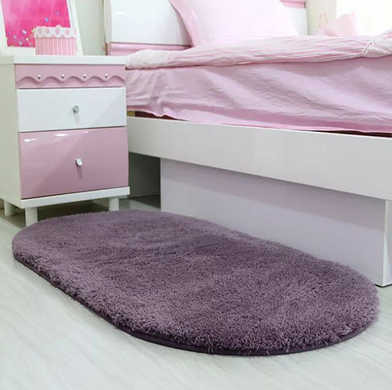 Thảm chùi chân hình oval BoXiao nhiều màu và kích thước BX004