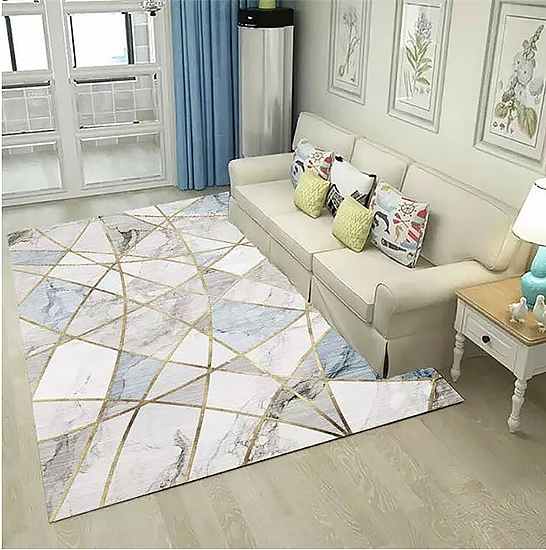 Thảm trải sàn hình chữ nhật sợi Polyester BoXiao BX006