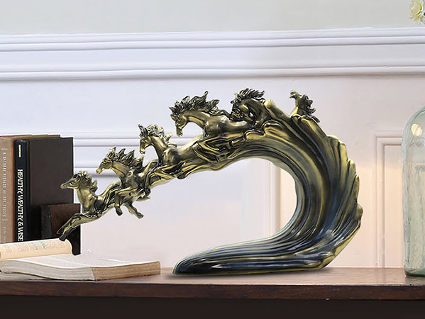 Decor trang trí nội thất mẫu đàn ngựa hình gợn sóng Jianlin JL004