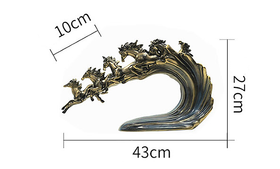 Decor trang trí nội thất mẫu đàn ngựa hình gợn sóng Jianlin JL004